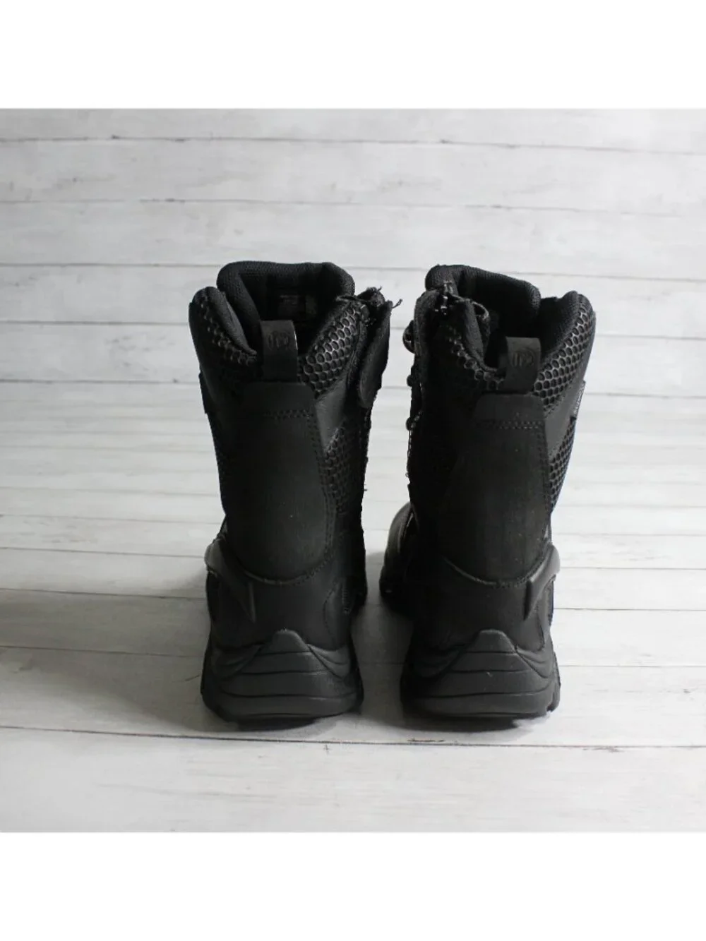 Merrell Men's Black Tactical Work Boots Size 8 Waterproof J45335 Moab Vibram